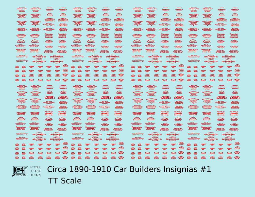 1900 Era Various Car Builder Insignias
