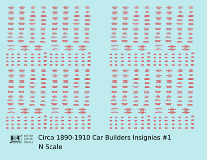 1900 Era Various Car Builder Insignias