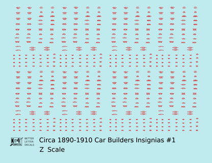 1900 Era Various Car Builder Insignias