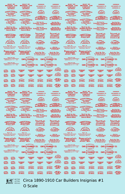 1900 Era Various Car Builder Insignias
