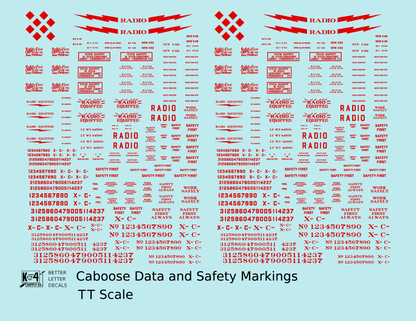 Caboose Data and Markings