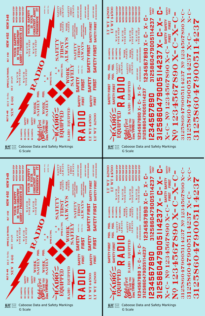 Caboose Data and Markings