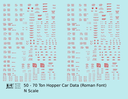 Dimensional and Weight Data 50 To 70 Ton Hopper Car Railroad Roman