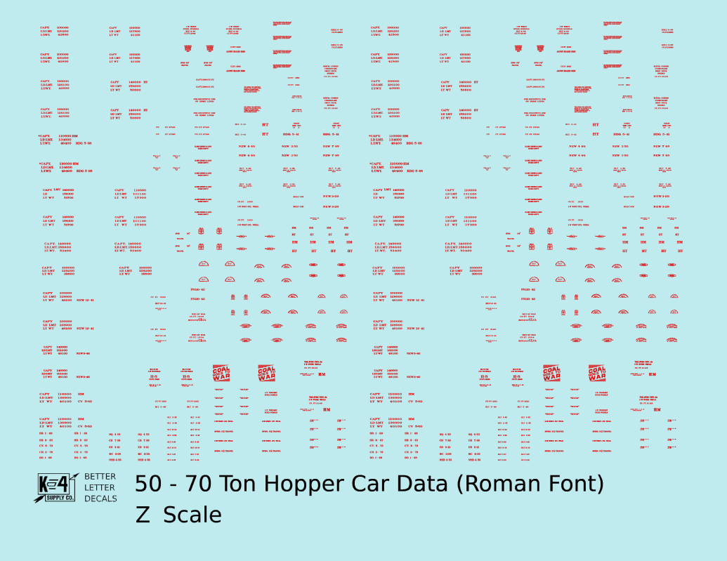 Dimensional and Weight Data 50 To 70 Ton Hopper Car Railroad Roman