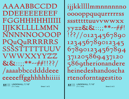 Lindenhill Letter Number Alphabet