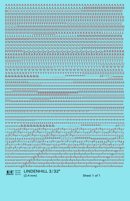Lindenhill Letter Number Alphabet