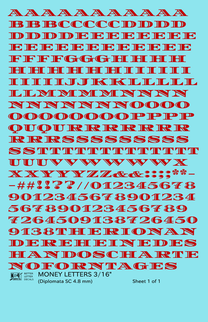 Money Letters Letter Number Alphabet