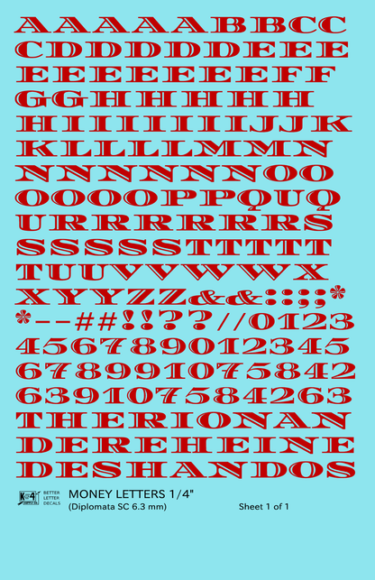 Money Letters Letter Number Alphabet