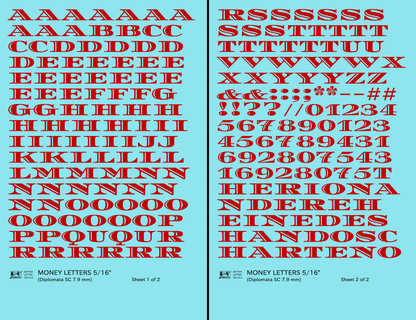 Money Letters Letter Number Alphabet