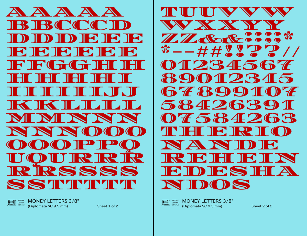 Money Letters Letter Number Alphabet