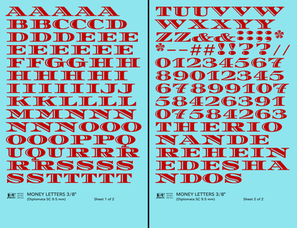 Money Letters Letter Number Alphabet