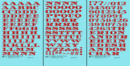 Money Letters Letter Number Alphabet