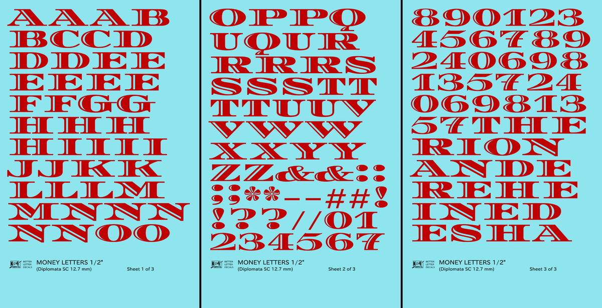 Money Letters Letter Number Alphabet