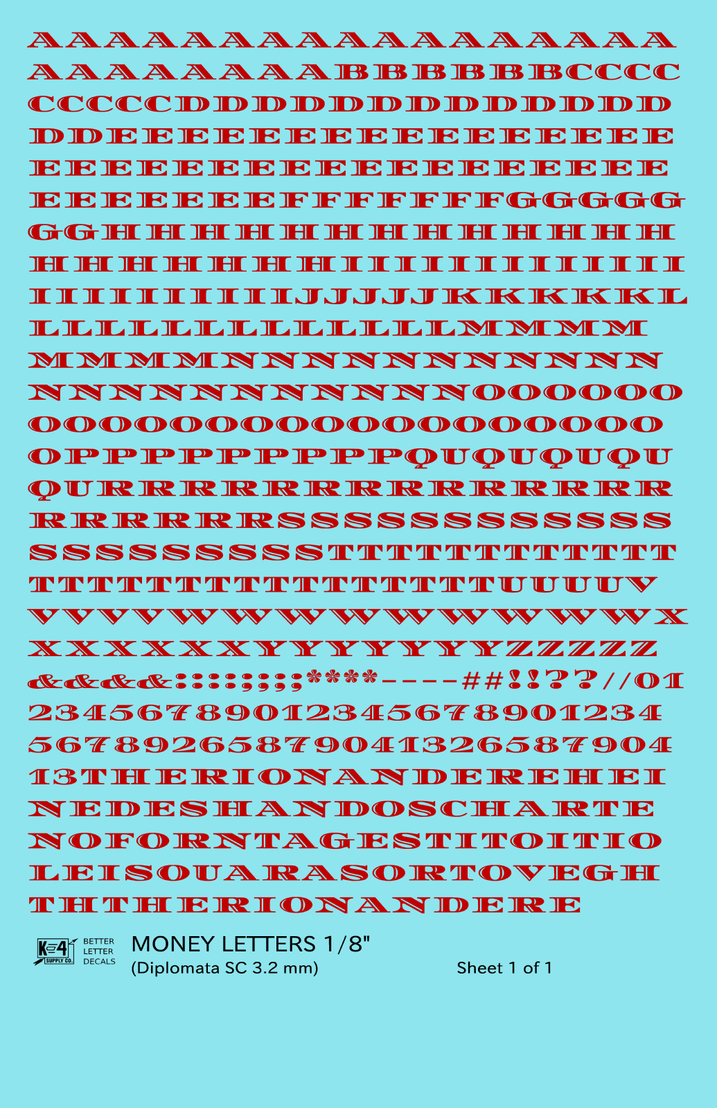 Money Letters Letter Number Alphabet