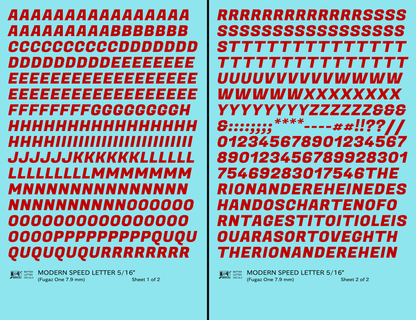 Modern Speed Letter Letter Number Alphabet