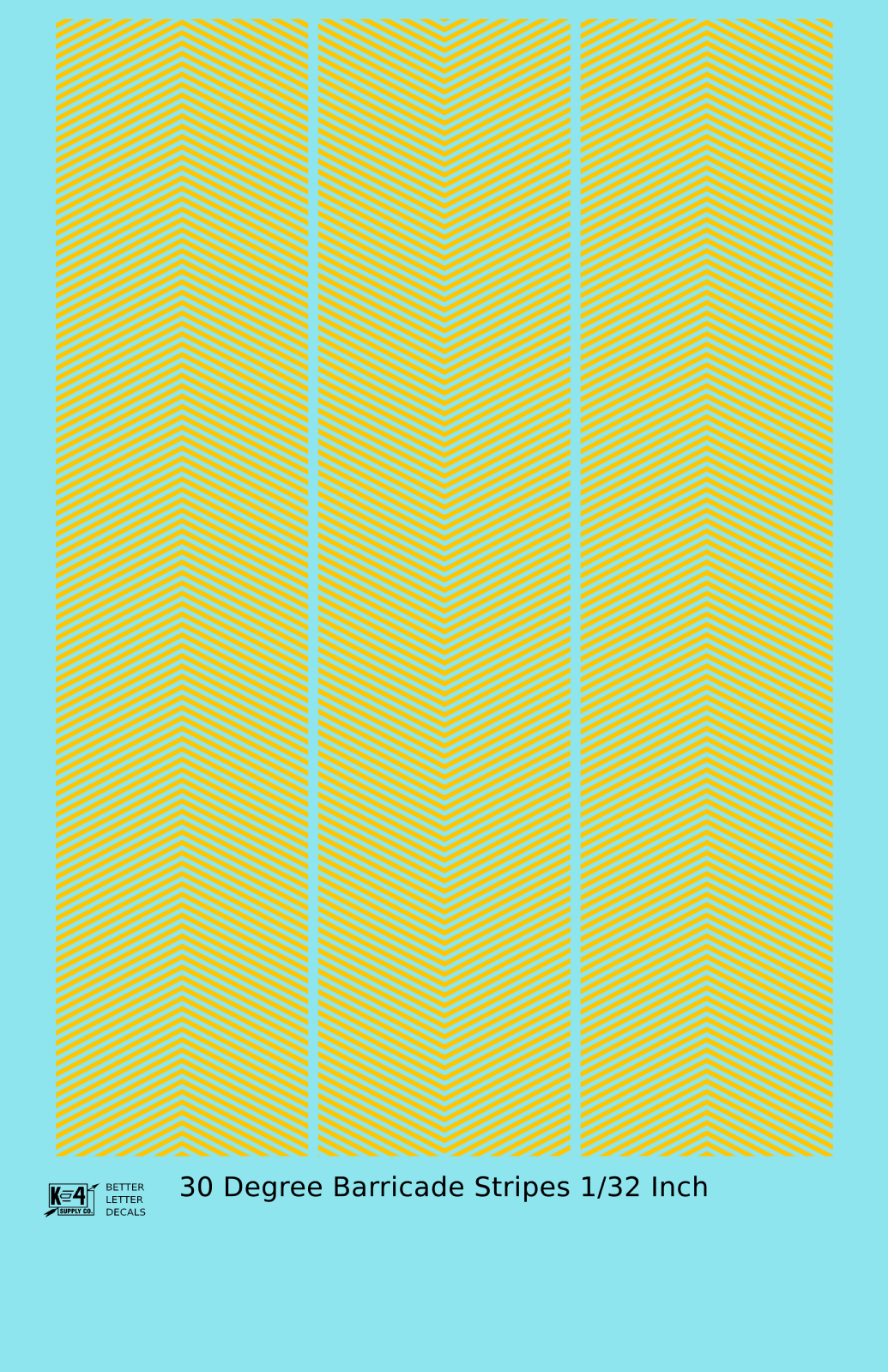 30 Degree Diagonal Barricade Stripes