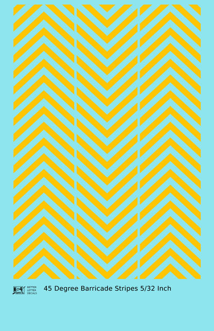 45 Degree Diagonal Barricade Stripes