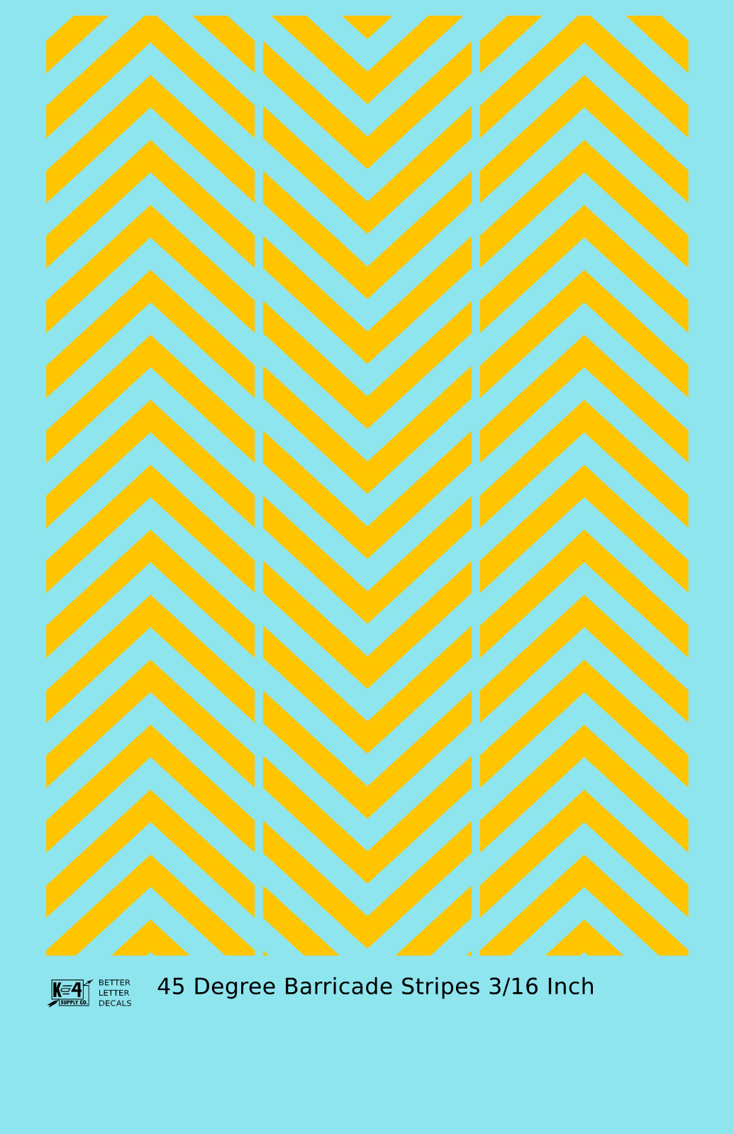 45 Degree Diagonal Barricade Stripes