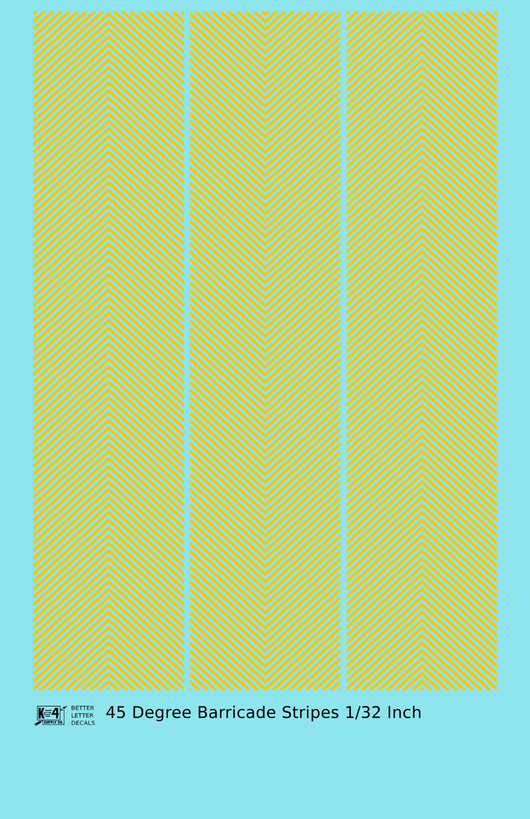 45 Degree Diagonal Barricade Stripes