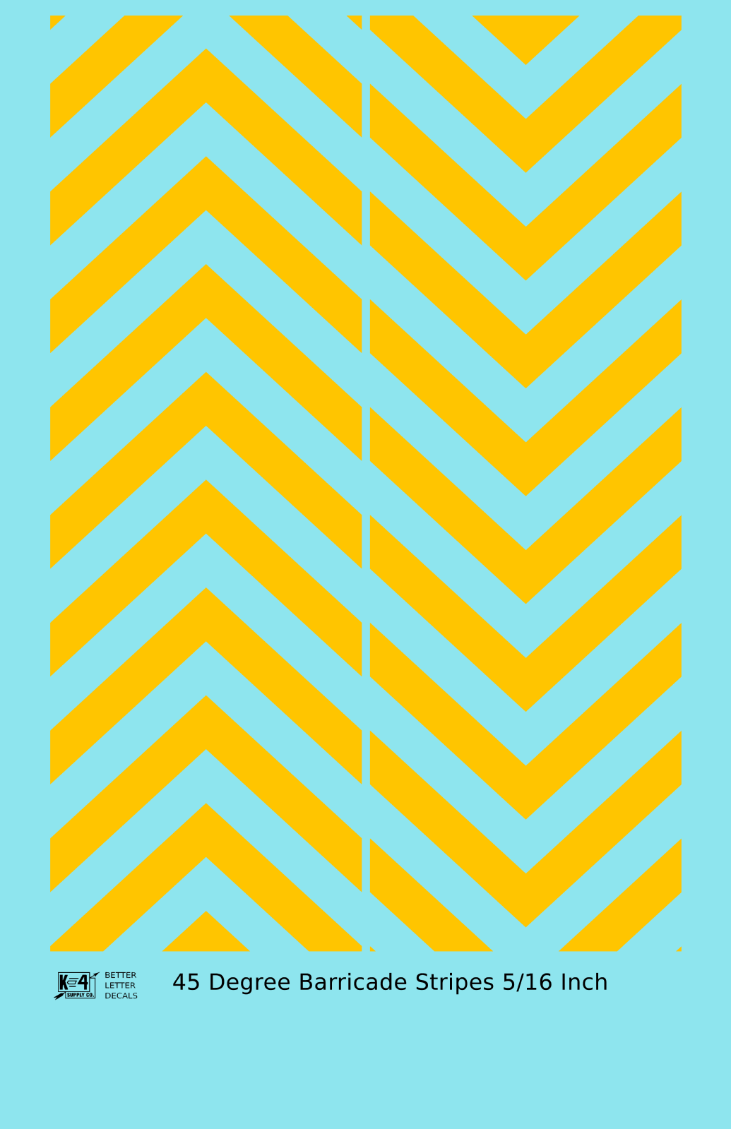 45 Degree Diagonal Barricade Stripes