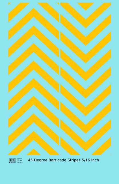 45 Degree Diagonal Barricade Stripes