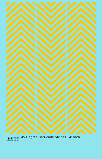 45 Degree Diagonal Barricade Stripes