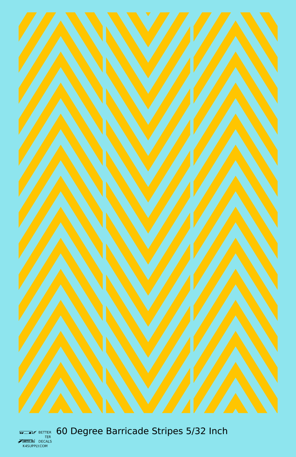 60 Degree Diagonal Barricade Stripes
