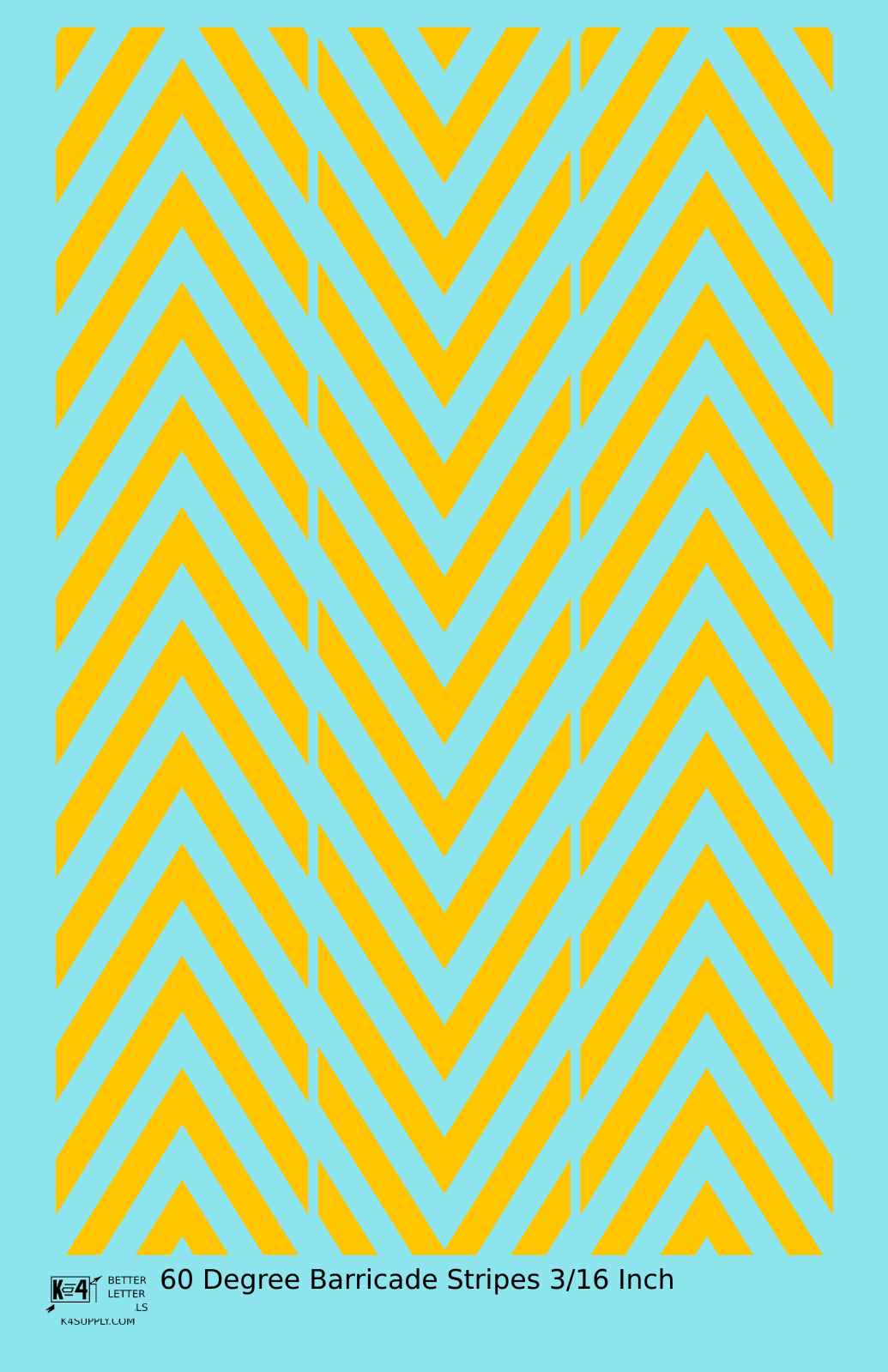 60 Degree Diagonal Barricade Stripes