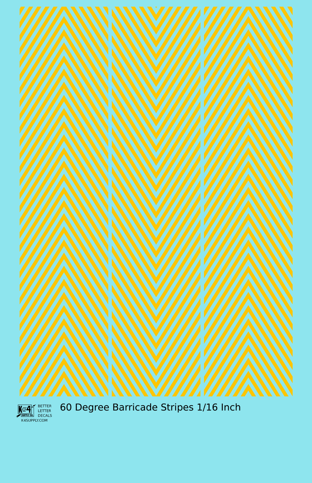 60 Degree Diagonal Barricade Stripes