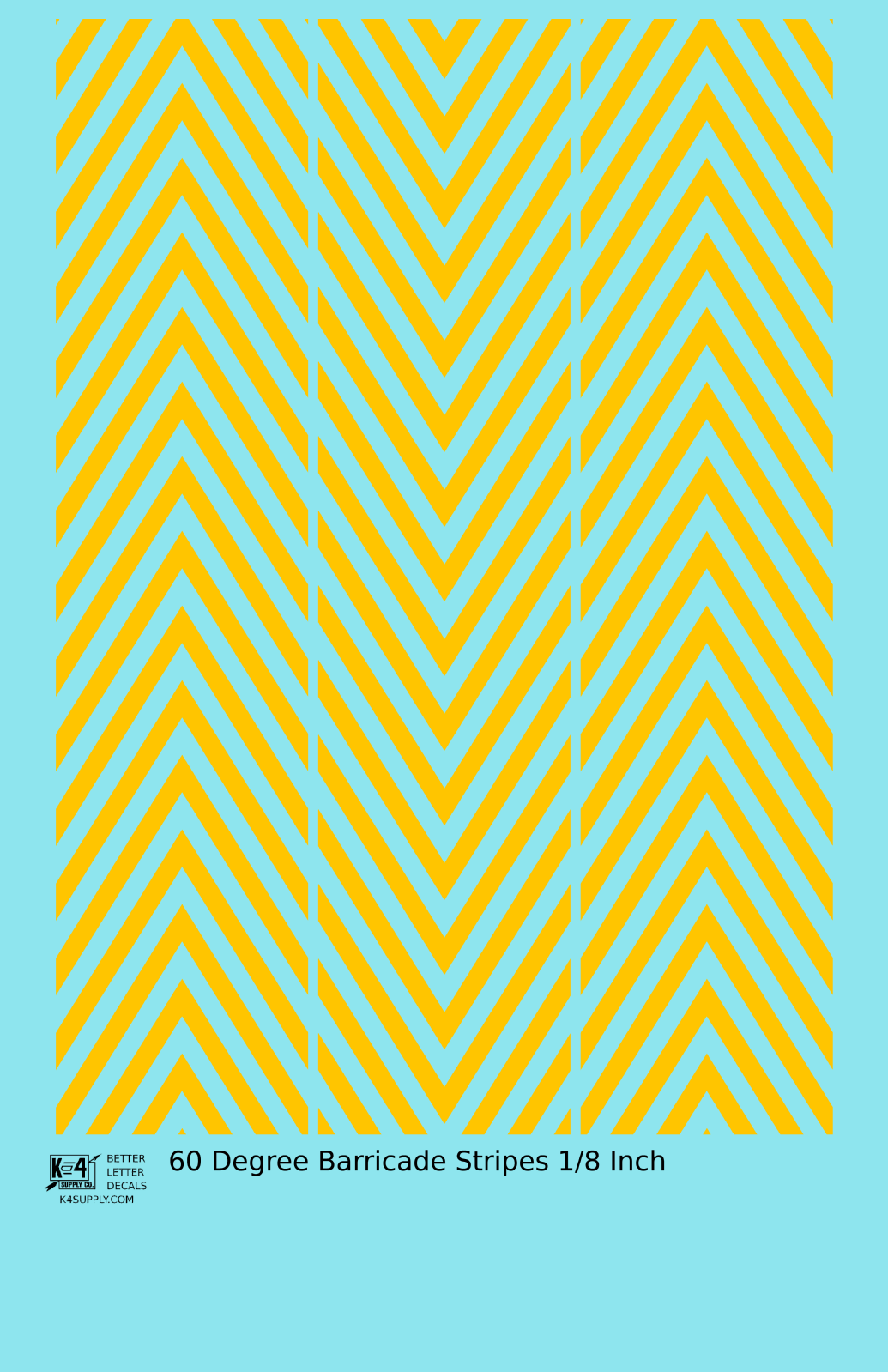 60 Degree Diagonal Barricade Stripes