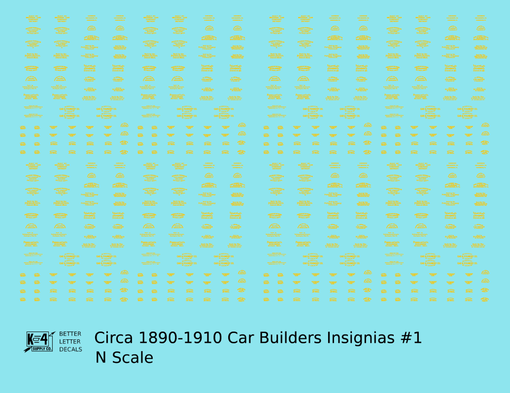 1900 Era Various Car Builder Insignias