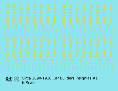 1900 Era Various Car Builder Insignias