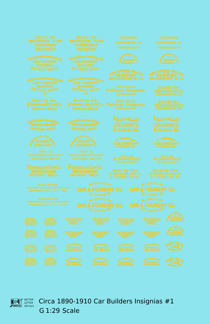 1900 Era Various Car Builder Insignias