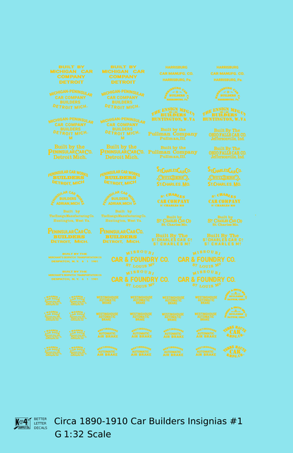 1900 Era Various Car Builder Insignias
