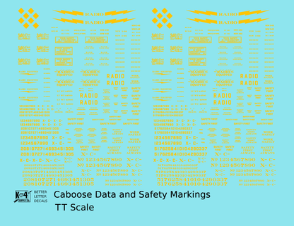 Caboose Data and Markings