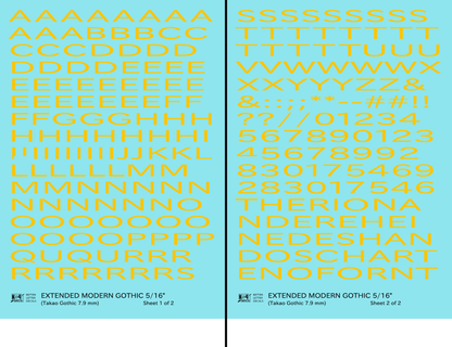 Extended Modern Gothic Letter Number Alphabet