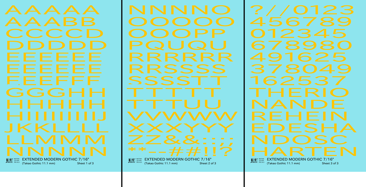 Extended Modern Gothic Letter Number Alphabet