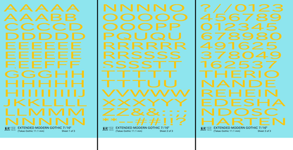 Extended Modern Gothic Letter Number Alphabet