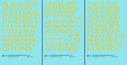 Extended Modern Gothic Letter Number Alphabet