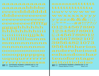 Lowercase Extended Roman Letter Number Alphabet