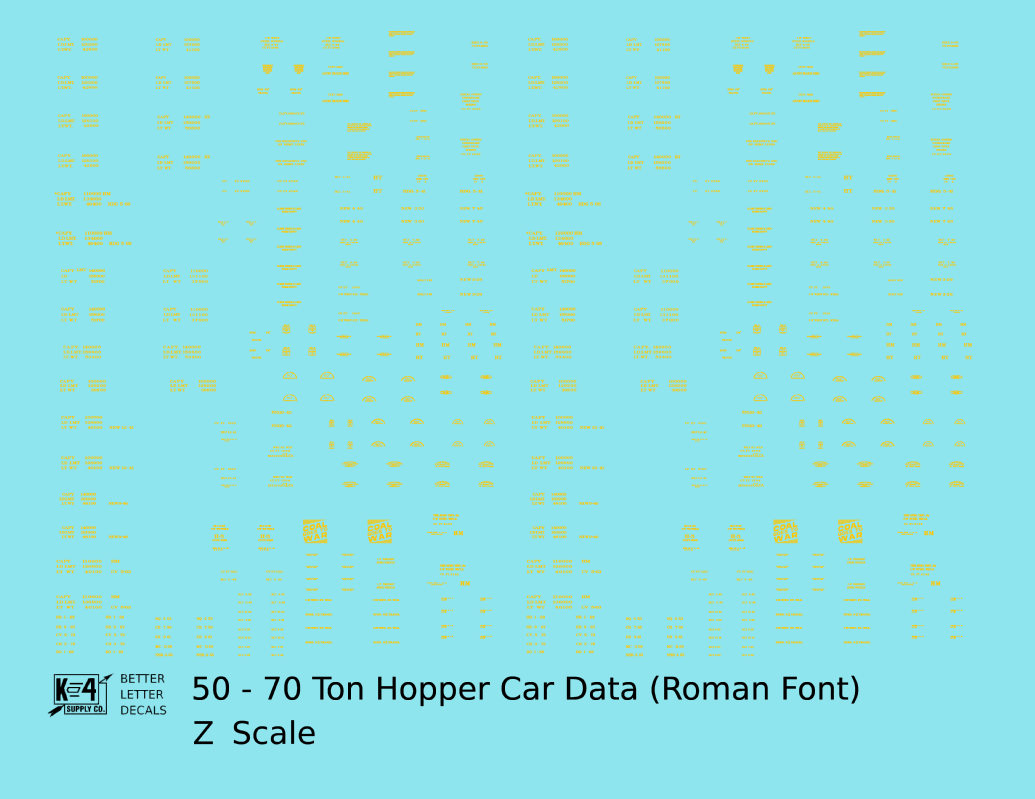 Dimensional and Weight Data 50 To 70 Ton Hopper Car Railroad Roman