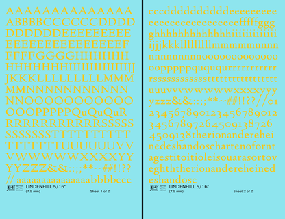 Lindenhill Letter Number Alphabet