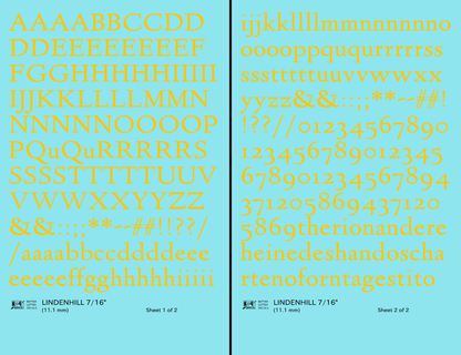 Lindenhill Letter Number Alphabet
