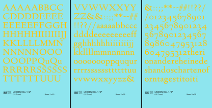 Lindenhill Letter Number Alphabet