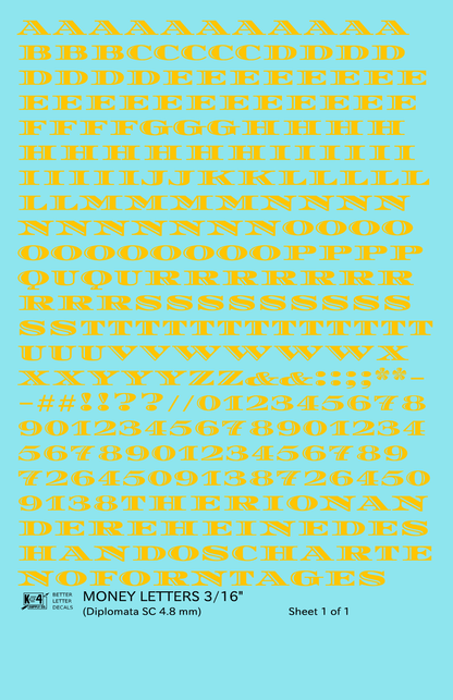 Money Letters Letter Number Alphabet