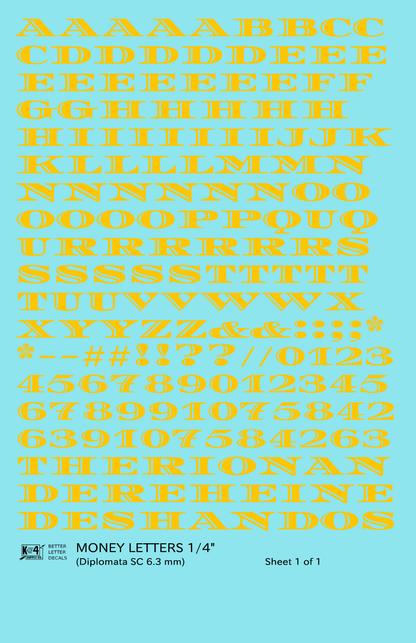 Money Letters Letter Number Alphabet
