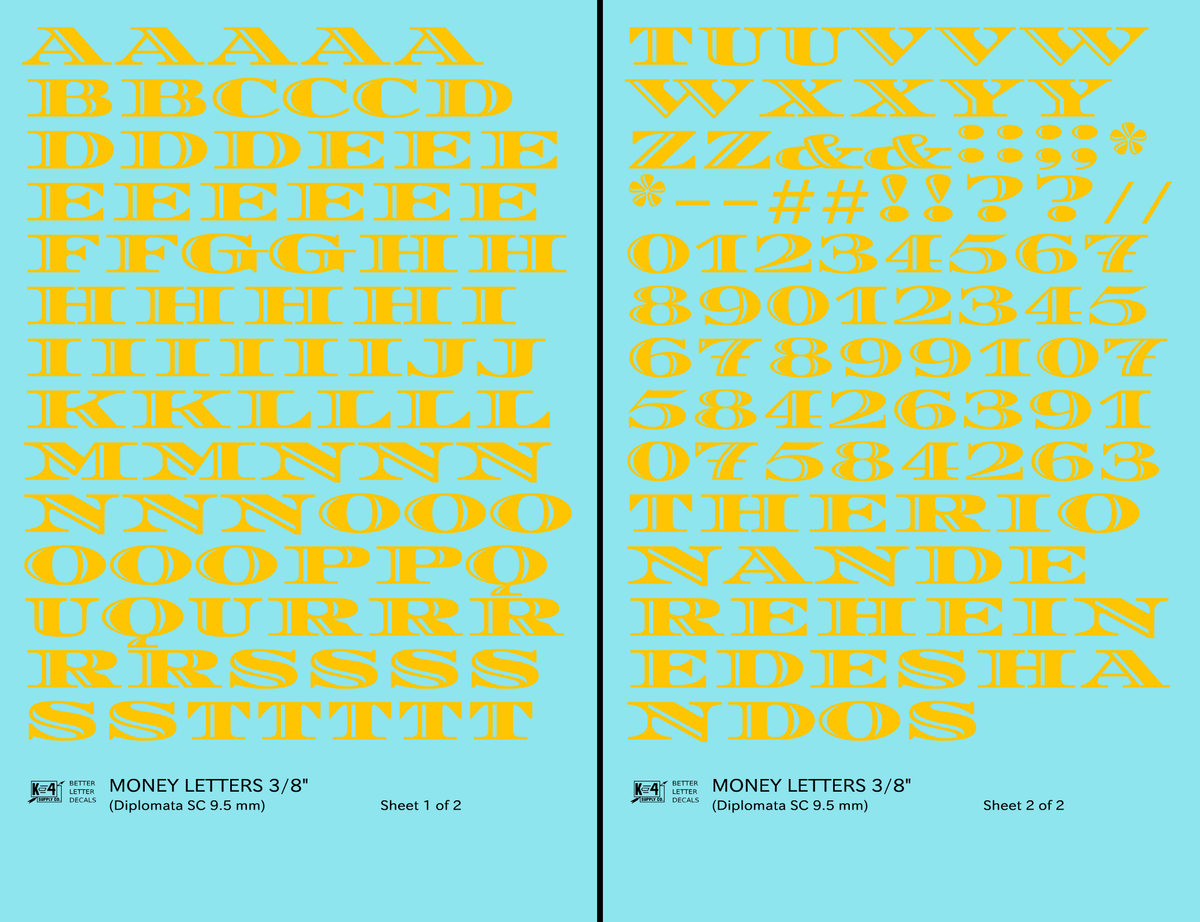 Money Letters Letter Number Alphabet