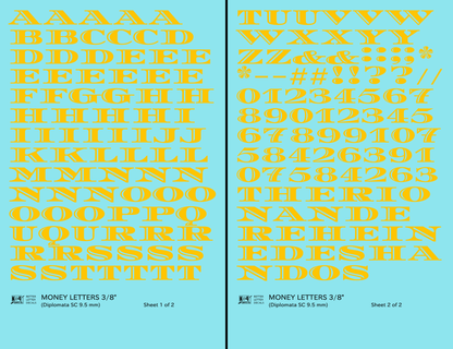 Money Letters Letter Number Alphabet