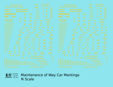 Maintenance Of Way (MOW) Data and Markings