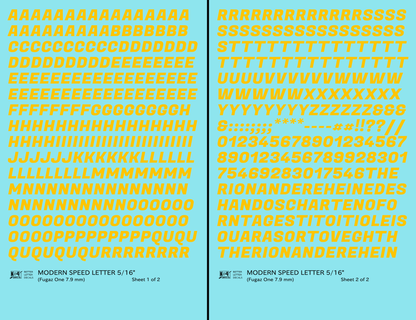 Modern Speed Letter Letter Number Alphabet